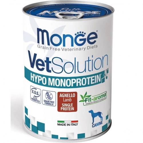 Влажный корм Monge VetSolution Hypo Monoprotein Dog Lamb (Ягненок) 400 г