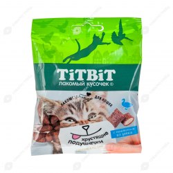 Лакомство TiTBiT Хрустящие подушечки с паштетом из утки 30 г