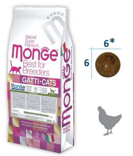 Сухой корм НА РАЗВЕС Monge Cat SENSITIVE для кошек с чувствительным пищеварением из курицей 1 кг