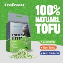 Наполнитель на РАЗВЕС Limpia Tofu (Зеленый чай) соевый комкующийся 1 кг