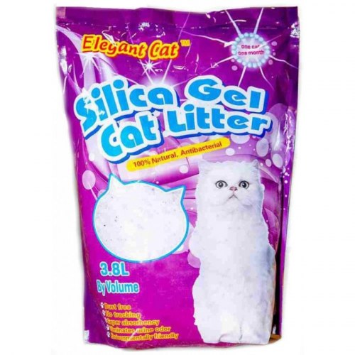 Наполнитель Elegant cat силикогелевый "Лаванда", 7,6 л