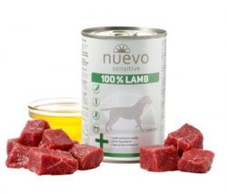 Консерва NUEVO SENSITIVE д/собак с чувствительным пищеварением со 100% ягненком, 400 г