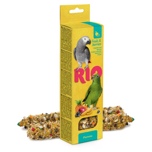 Палочки RIO для крупных попугаев с фруктами и ягодами 2*90 г