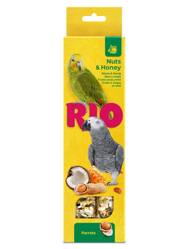 Палочки RIO для крупных попугаев с орехами и медом 2*90 г