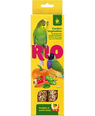 Палочки RIO для волнистых попугайчиков и экзотов с садовыми овощами 2*40 г