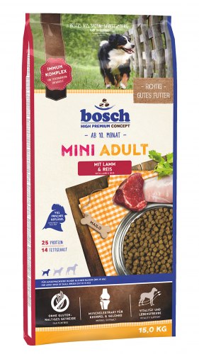 Сухой корм НА РАЗВЕС Bosch Эдалт Мини Ягненок с рисом - 1 кг