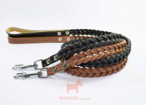 Поводок Collar плетеный двойная коса (ш14 мм, д 122см)
