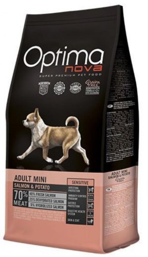 Сухой корм Optimanova DOG ADULT MINI SENSITIVE SALMON & POTATO 8 кг