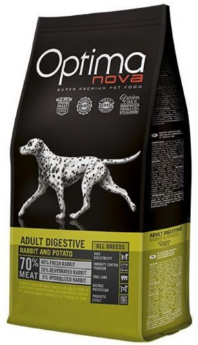 Сухой корм Optimanova DOG ADULT DIGESTIVE RABBIT & POTATO 12 кг