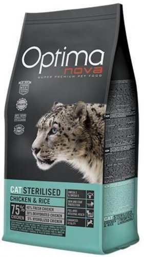 Сухой корм Optimanova CAT STERILISED CHICKEN & RICE 8 кг