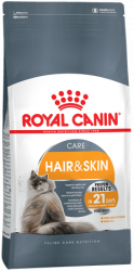 Сухой корм Royal Canin HAIR & SKIN - 0,4 кг, для кошек, для поддержания здоровья кожи и шерсти