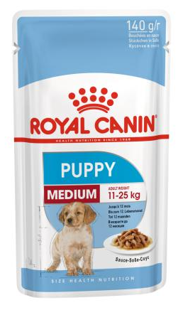 Влажный корм Royal Canin Medium Puppy 140г/10шт, в соусе