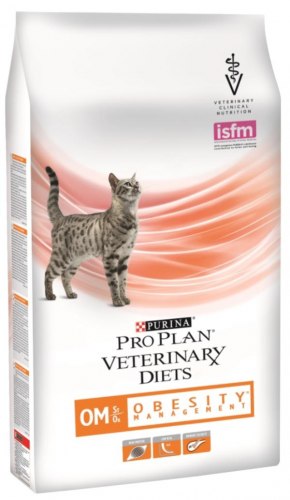 Сухой корм Pro Plan OM St/Ox для взрослых кошек для снижения избыточной массы тела, с низкой калорийностью, 1,5 кг