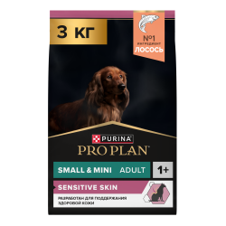 Сухой корм Pro Plan Small & Mini Adult Sensitive Skin (Лосось) - 3 кг