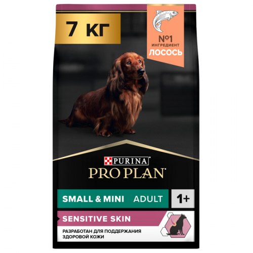 Сухой корм Pro Plan Small & Mini Adult Sensitive Skin (Лосось) для собак - 7 кг