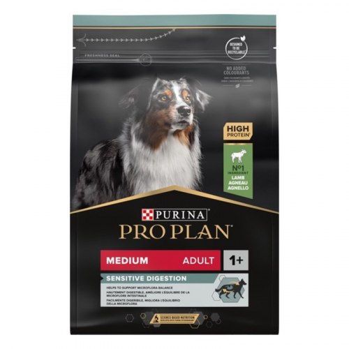 Сухой корм Pro Plan Medium Adult Sensitive Digestion (Ягненок) для собак - 14 кг