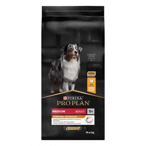 Сухой корм Pro Plan Корм Pro Plan Adult Medium Everyday Nutrition (Курица) для собак - 14 кг