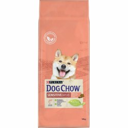 Сухой корм PURINA Dog Chow SENSETIVE ADULT с Лососем и рисом - 14 кг