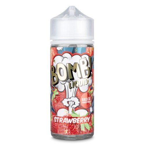 Жидкость Bomb! Liquid Strawberry 120мл 0 мг + никобустер