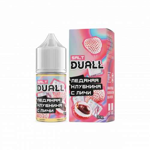 Жидкость DUALL SALT Ледяная клубника с личи 30мл (hard)