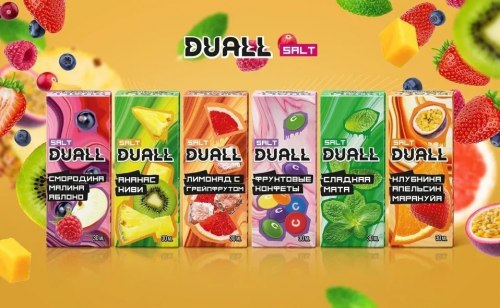 Жидкость DUALL SALT Фруктовые конфеты 30мл (hard)