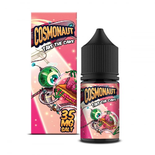 Жидкость Cosmonaut Salt Take The Cake 30 мл 20мг STRONG Cotton Candy & Voodoo Lab