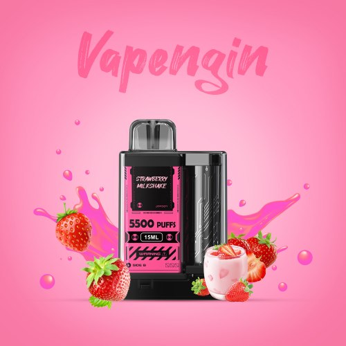 Одноразовый POD Vapengin - Strawberry Milkshake 5500 puffs 5%
