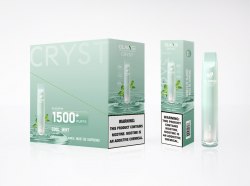 Одноразовый POD Glamee Cryst 1500 puffs - Cool Mint, 5%