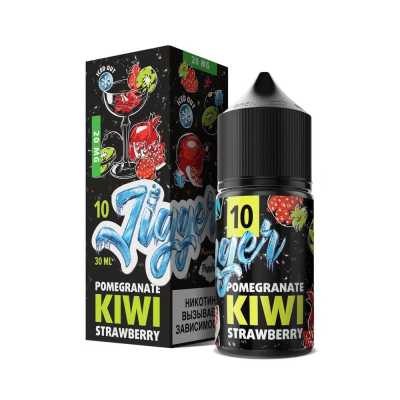 Жидкость JIGGER SALT №10 POMEGRANATE KIWI STRAWBERRY STRONG