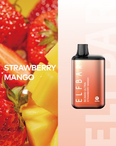 Одноразовый POD Elf Bar BC5000 Ultra Strawberry Mango 5%