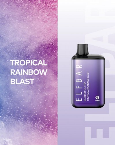 Одноразовый POD Elf Bar BC5000 Ultra Tropical Rainbow Blast 5%