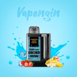 Одноразовый POD Vapengin - Strawberry Banana Smoothie 5500 puffs 5%