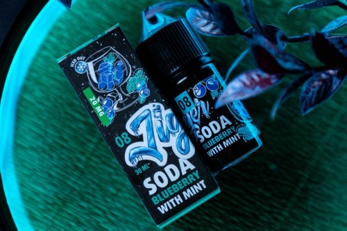 Жидкость JIGGER SALT №08 Blueberry Soda with Mint 30мл 20мг