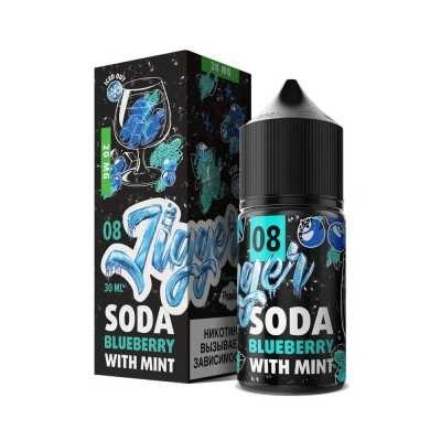 Жидкость JIGGER SALT №08 Blueberry Soda with Mint 30мл 20мг
