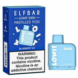 Картридж ELFBAR LOWIT 2500 Blueberry Ice