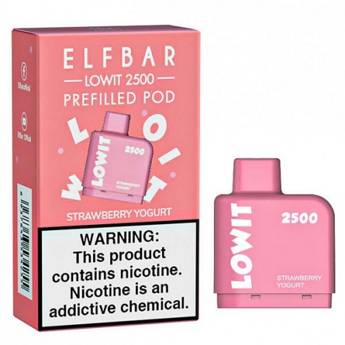 Картридж ELFBAR LOWIT 2500 Strawberry Yogurt