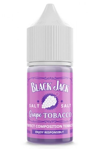 Жидкость Black Jack Salt GRAPE TOBACCO 30мл Strong