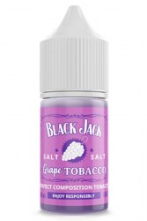 Жидкость Black Jack Salt GRAPE TOBACCO 30мл Light