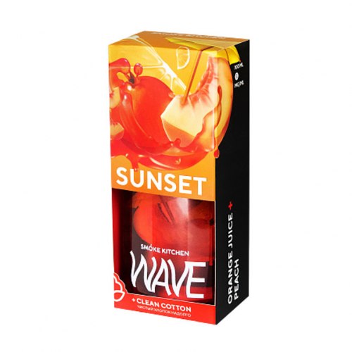 Жидкость WAVE SUNSET (Апельсиновый сок с персиком и гранатом) 3мг 100мл Smoke Kitchen