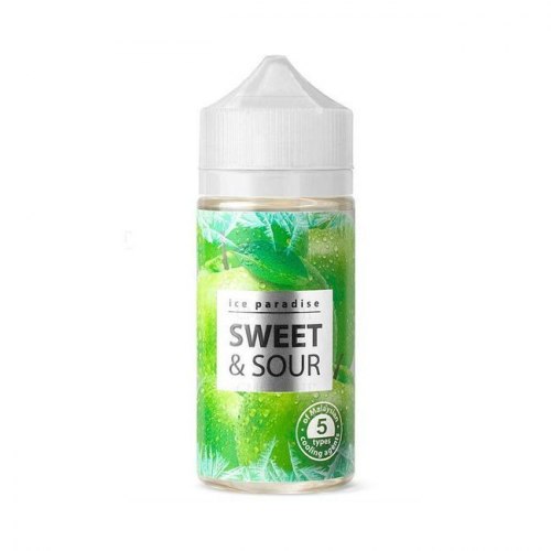 Жидкость ICE PARADISE SWEET & SOUR (Кисло-сладкое зелёное яблоко с кактусом и холодком)