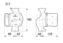 Циркуляционный насос Grundfos UPS 32-55 180 1x230V