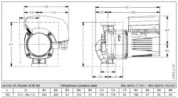 Циркуляционный насос Lowara Ecocirc XL 32-80