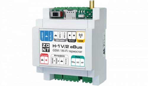 Контроллер ZONT H-1V/2 eBus ZONT H-1V/2 eBus