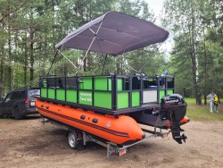 Катамаран Amazonia Travel 600 + HIDEA 20EFI + палубное оборудование + прицеп