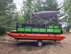 Катамаран Amazonia Travel 600 + HIDEA 20EFI + палубное оборудование + прицеп