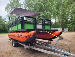 Катамаран Amazonia Travel 600 + HIDEA 20EFI + палубное оборудование + прицеп