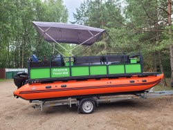Катамаран Amazonia Travel 600 + HIDEA 20EFI + палубное оборудование + прицеп
