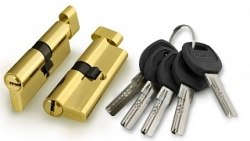 Цилиндровый механизм с перфорированным ключом Lockly Z100P ключ/вертушка