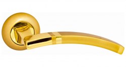 Дверная ручка Onyx Lux Анкона SG GP матовое золото