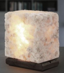 Соляная лампа из Каменной соли 4 кг на деревянной подставке Соляная баня